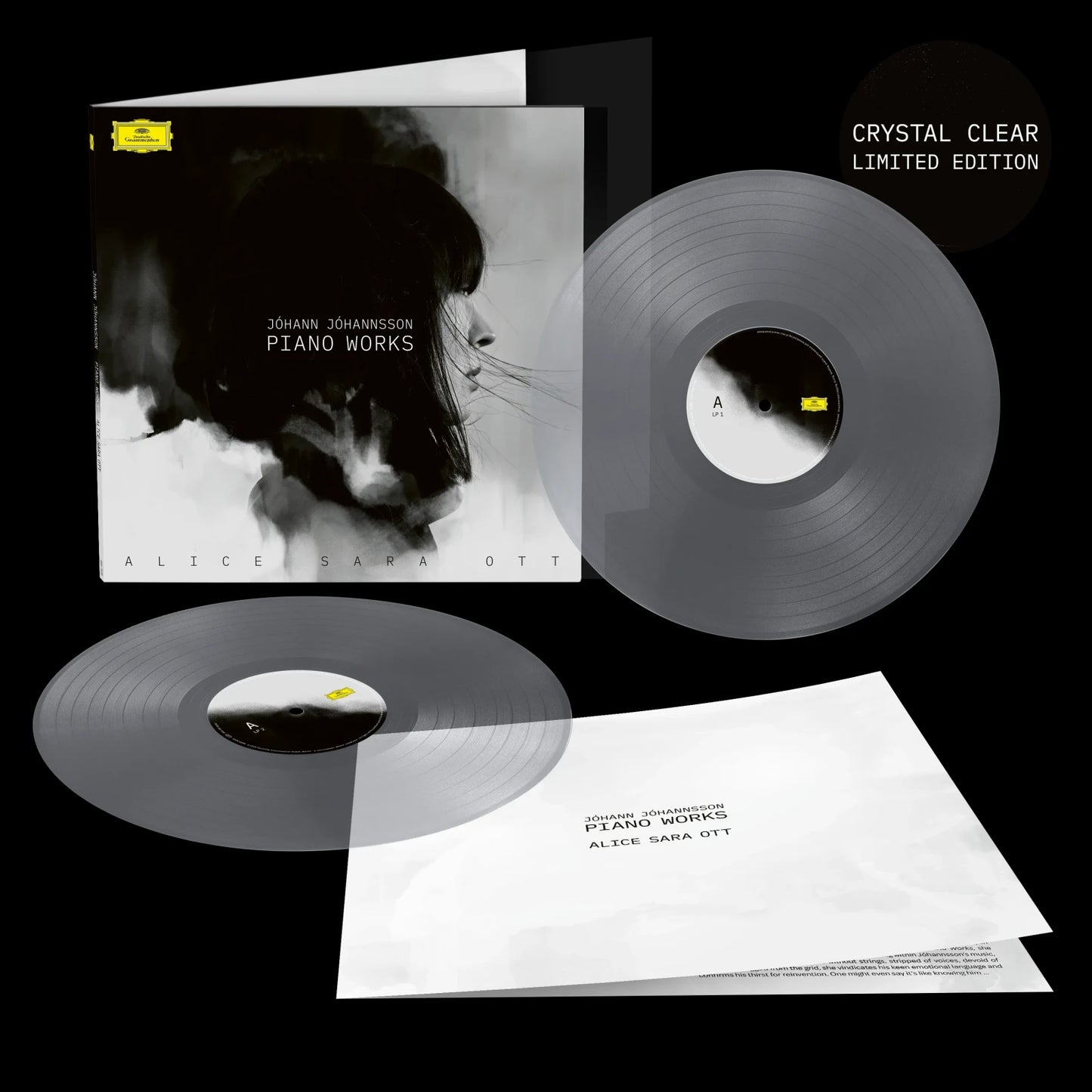 Alice Sara Ott - Johann Johannsson: Piano Works (Crystal Clear Vinyl LP)