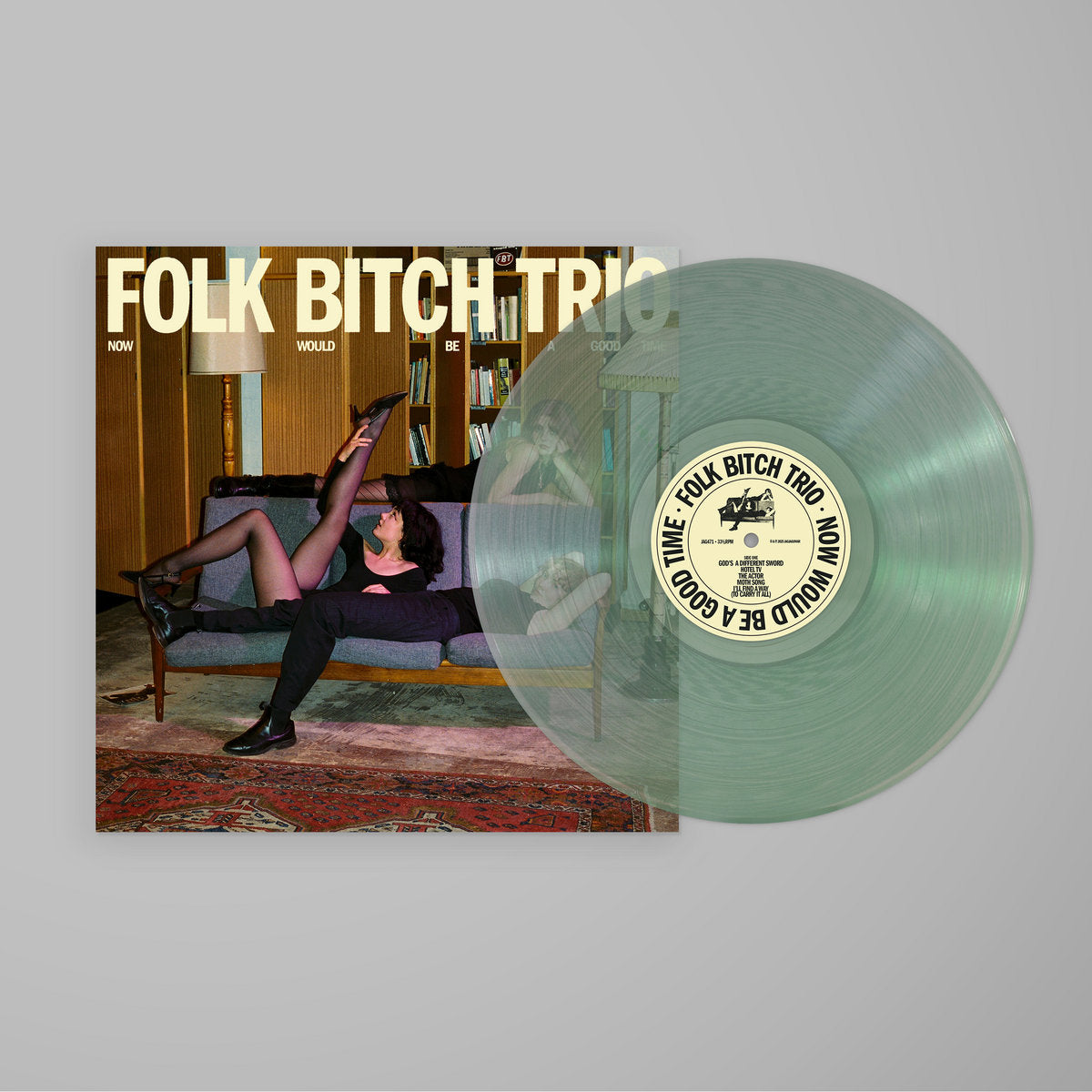 Folk Bitch Trio - Now Would Be A Good Time (Coke Bottle Clear Vinyl LP)