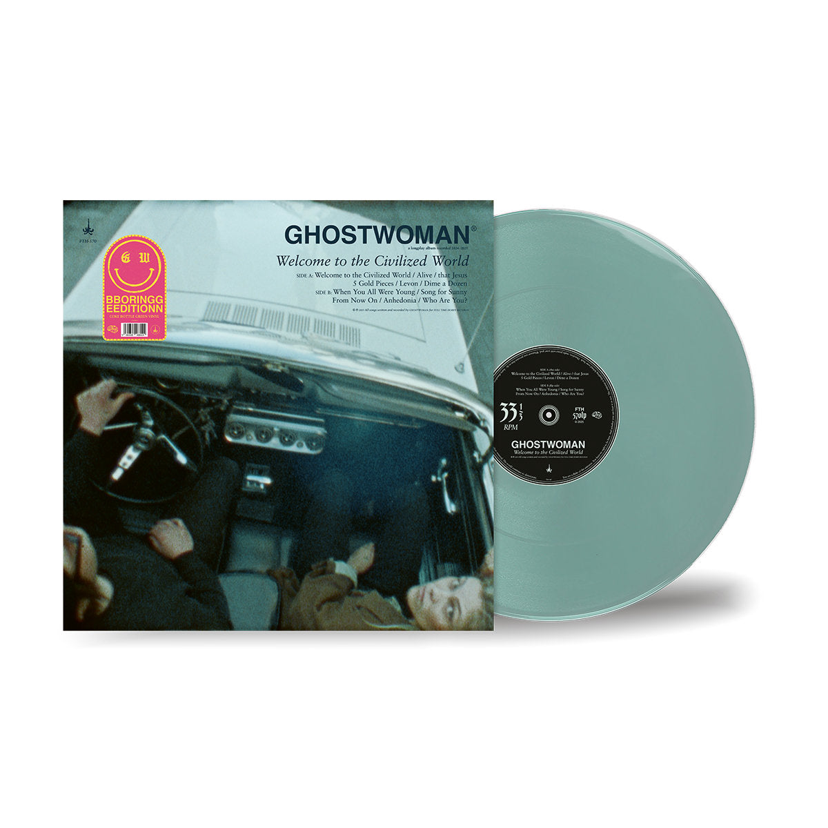 Ghost Woman - Welcome to the Civilized World (Coke Bottle Clear Vinyl LP)
