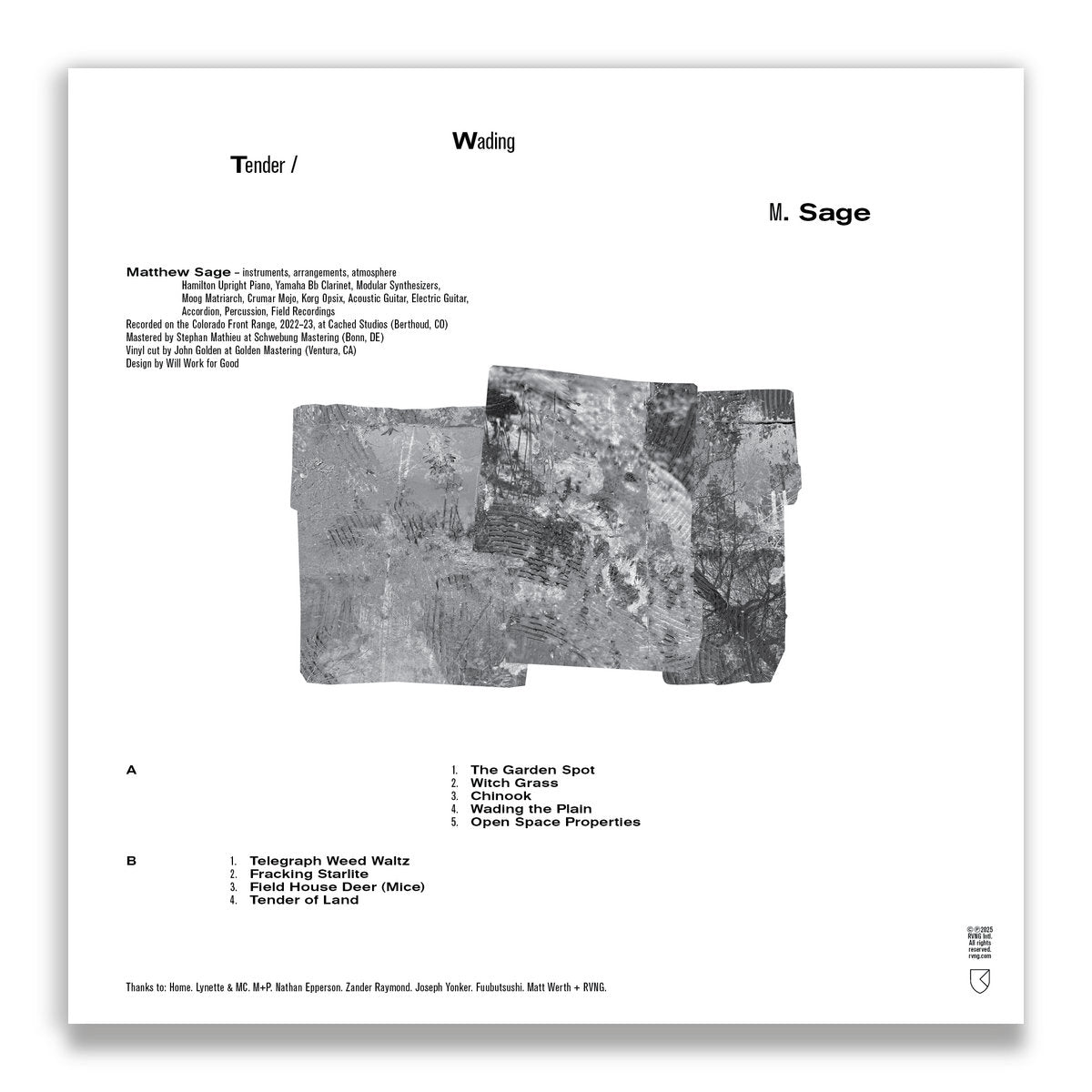 M. Sage - Tender / Wading (LP)