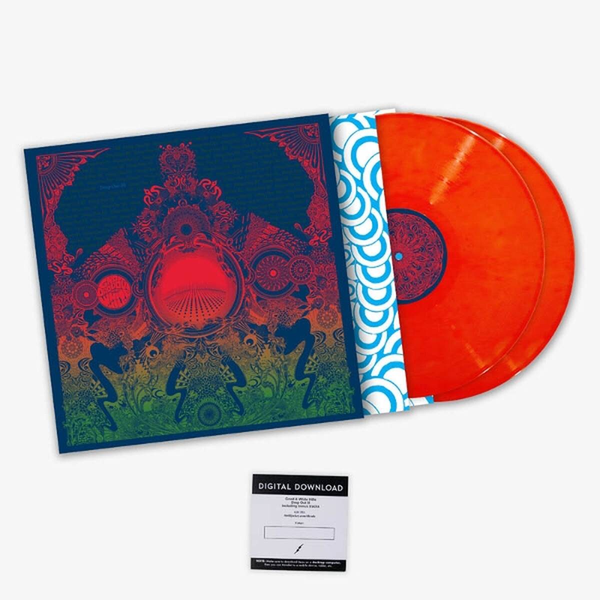 Gnod & White Hills - Drop Out III (Opaque Orange Coloured LP)