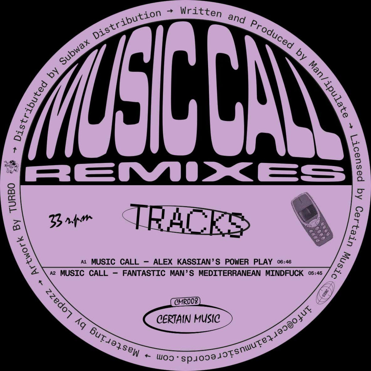 Man/ipulate - Music Call Remixes (12")