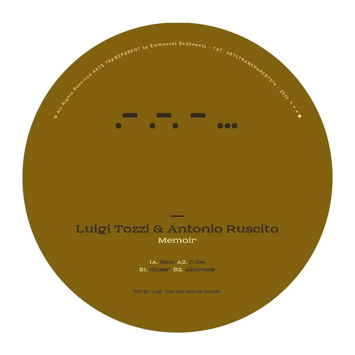 Luigi Tozzi & Antonio Ruscito - Memoir (Silver Coloured 12")
