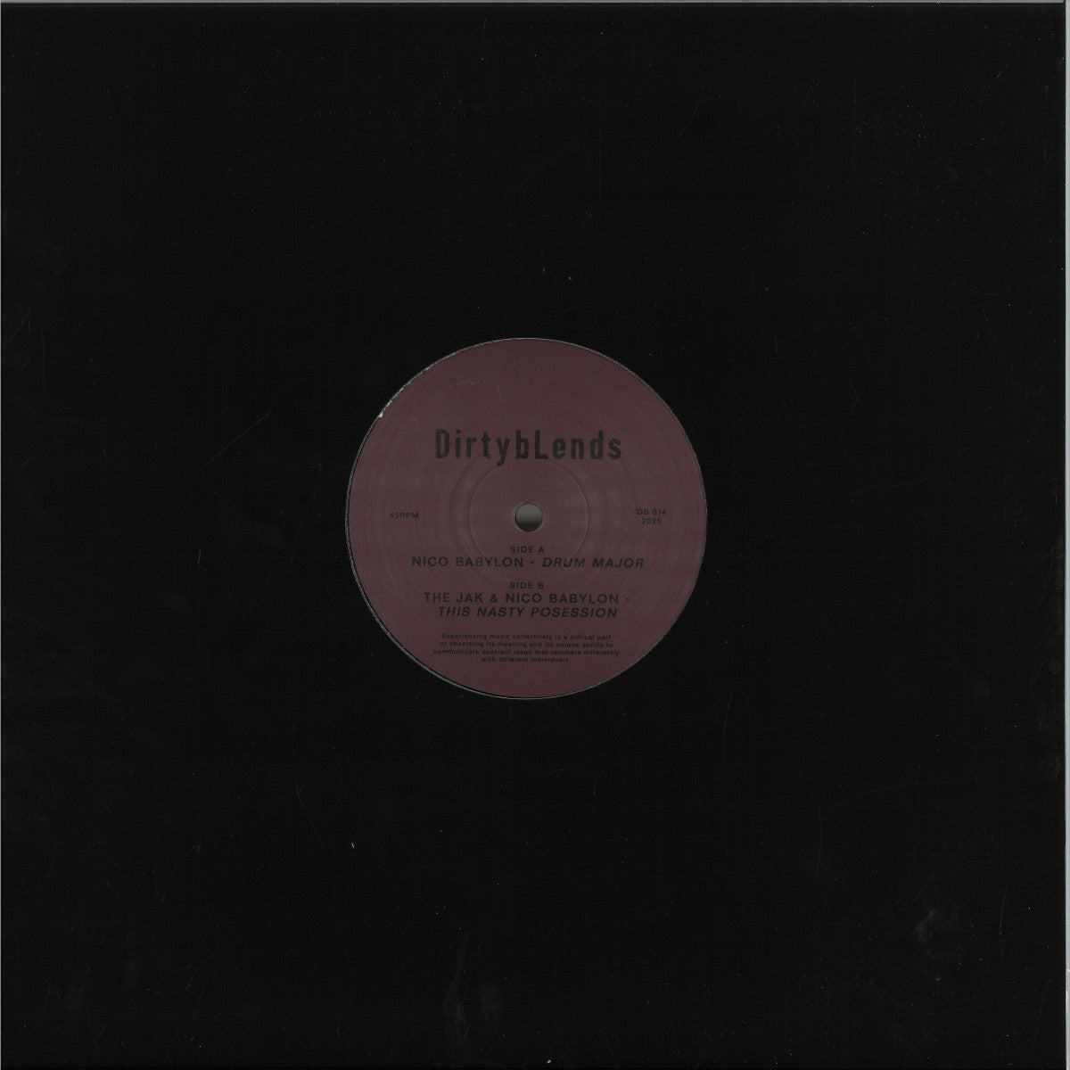 Nico Babylon / the Jak - Drum Major / This Nasty Possession (12")