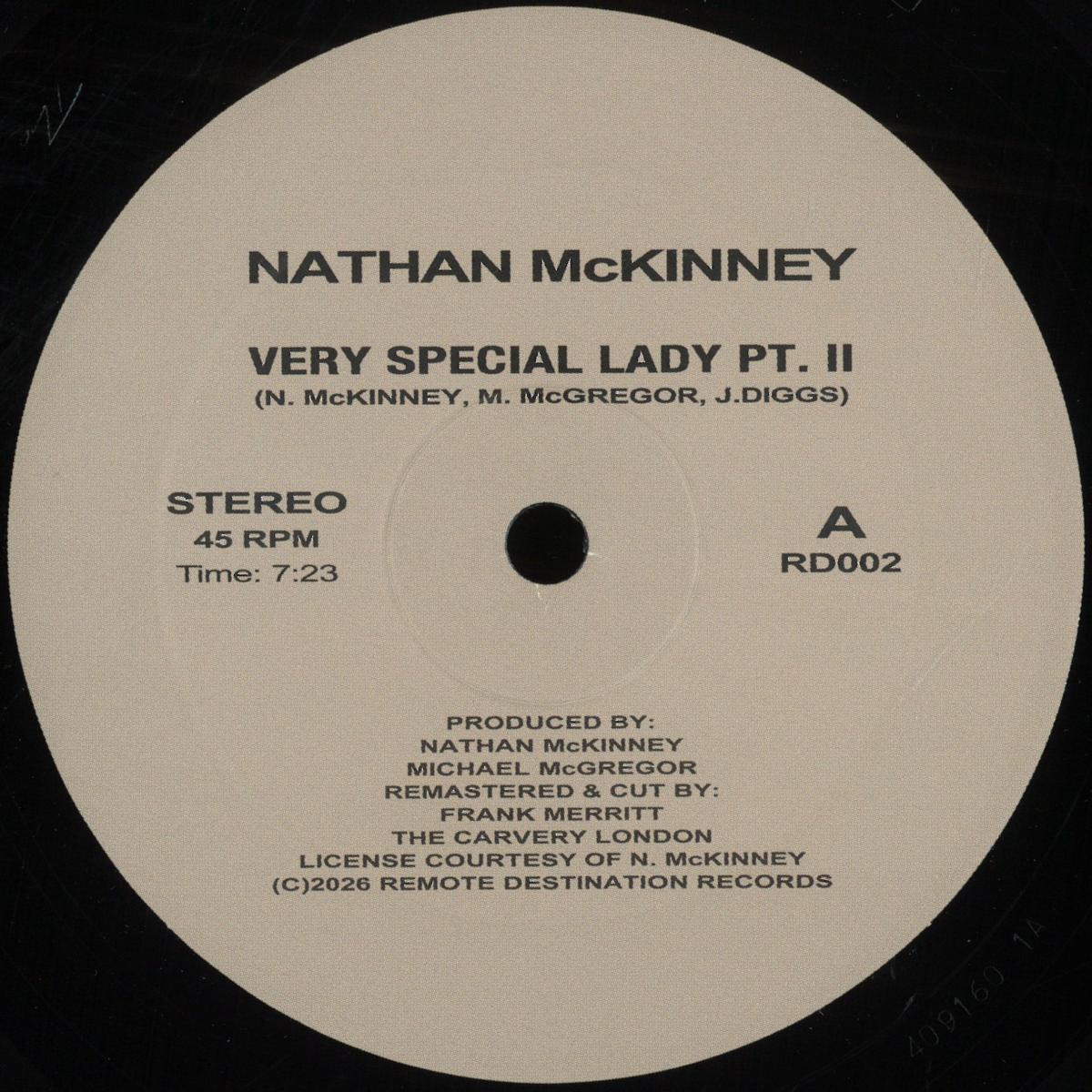 Nathan Mckinney - Very Special Lady Pt. Ii (12")