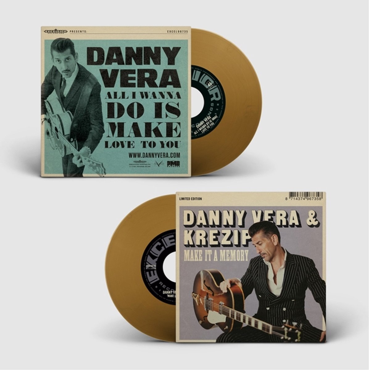 Danny Vera - 7-All I Wanna Do is Make Love To You/Make It a Memory (Gold Vinyl)