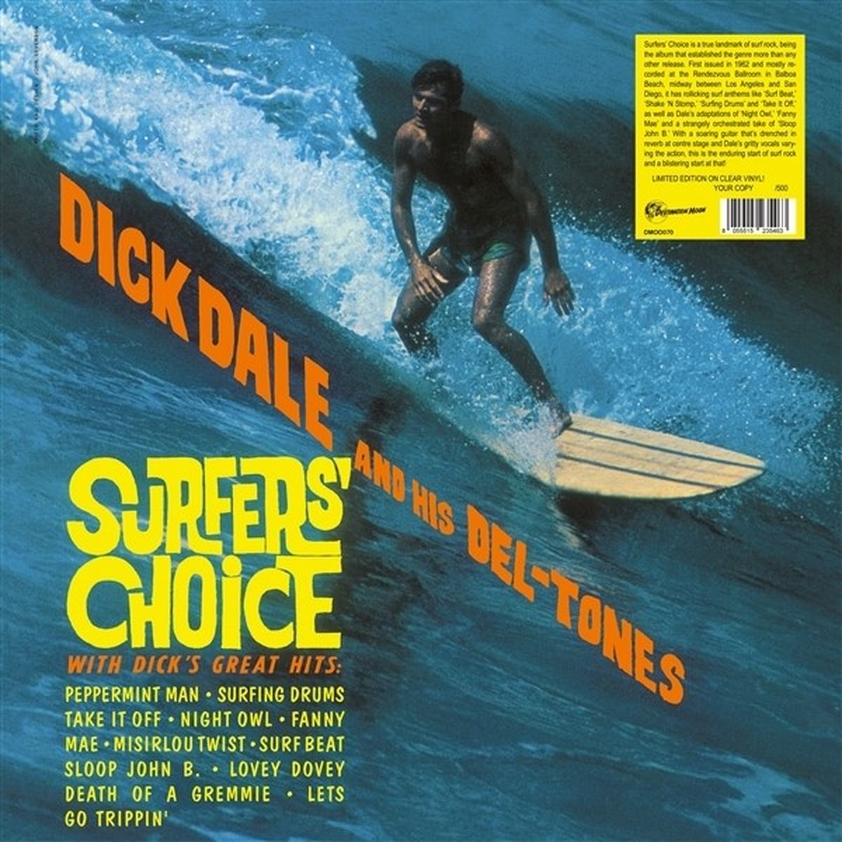 Dick & Deltones Dale - Surfer'S Choice (Clear Vinyl)