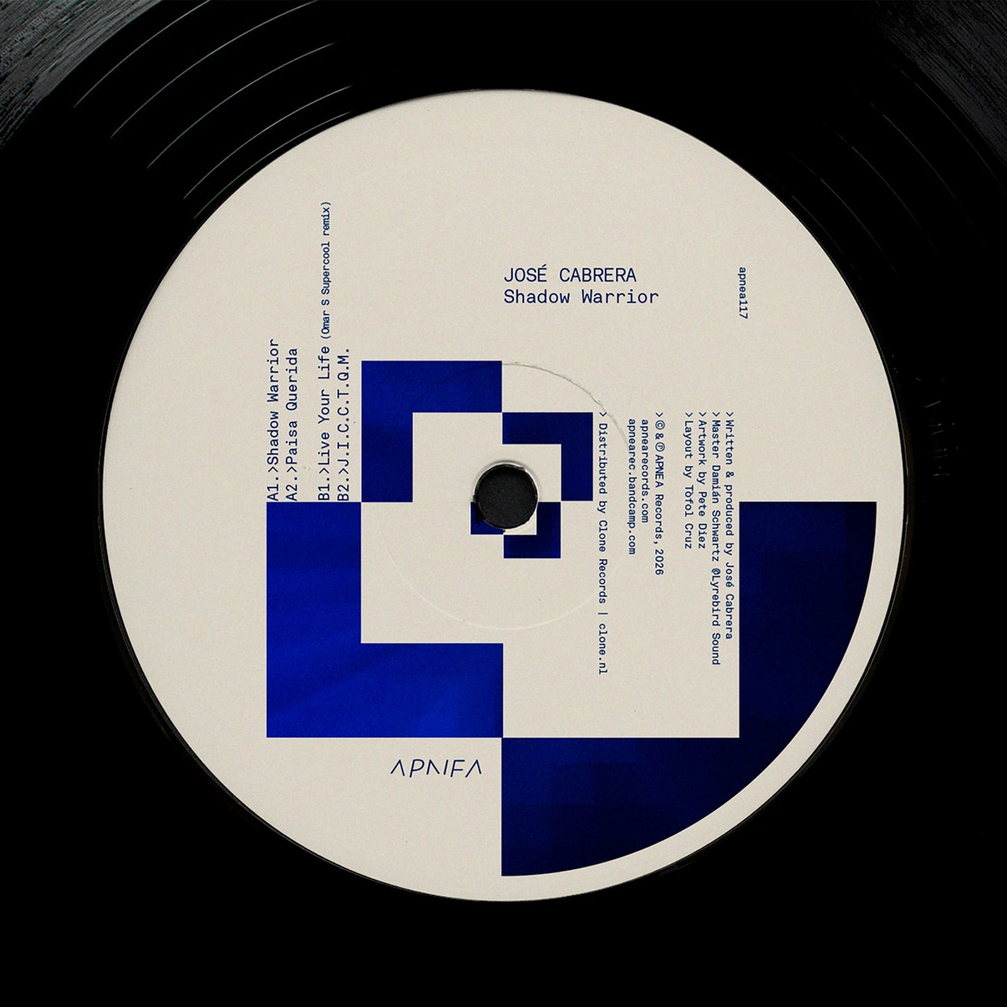 Jose Cabrera - Shadow Warrior EP (Omar S Remix) (12")