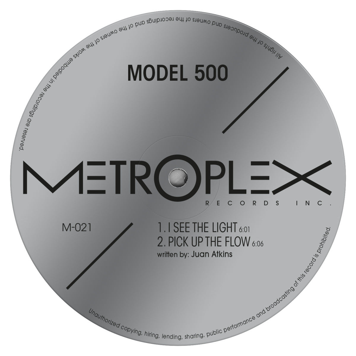 Model 500 - I See The Light / Pick Up The Flow (Remastered) (12")