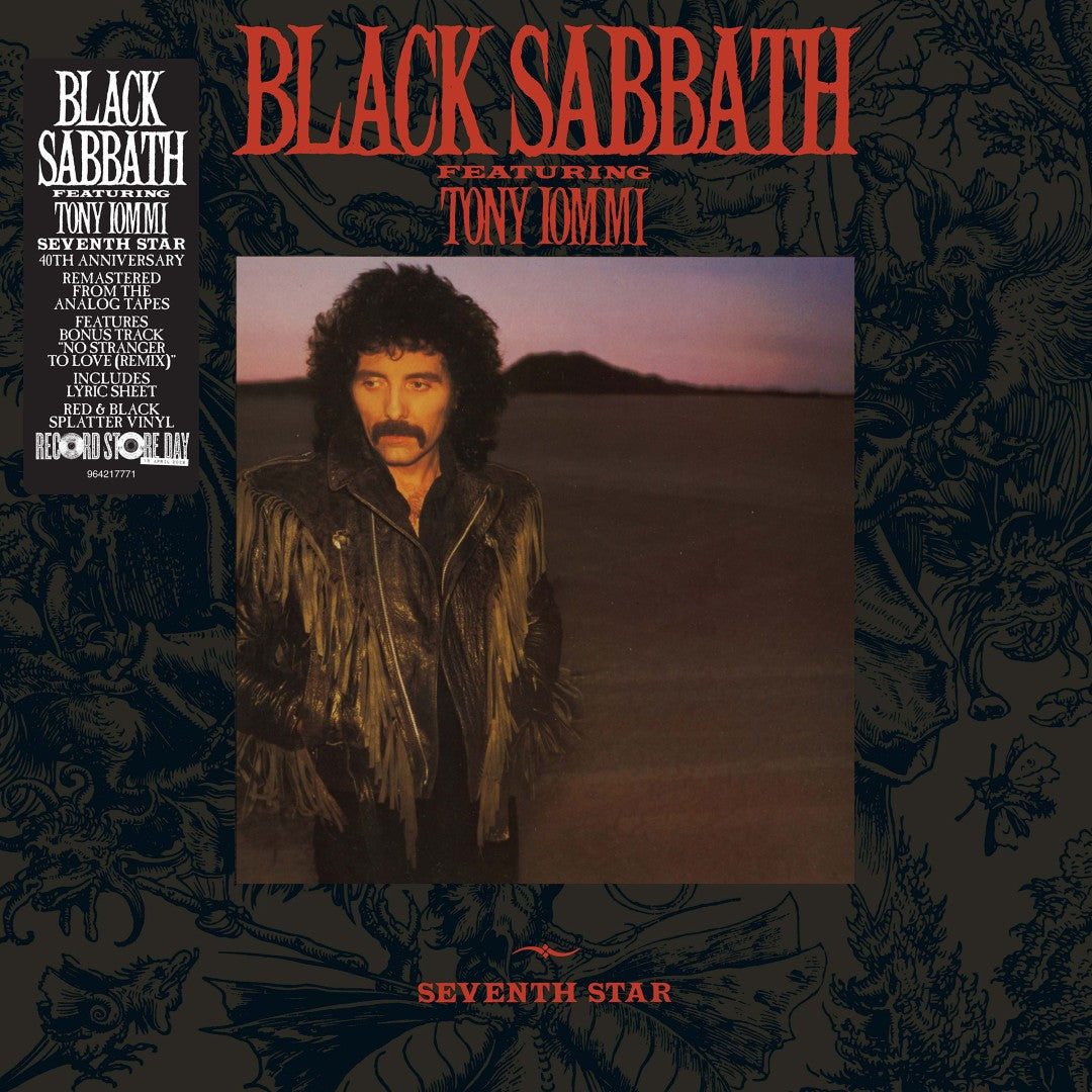 Black Sabbath - Seventh Star (40th Anniversary Edition) (Red and Black Splatter Vinyl LP)