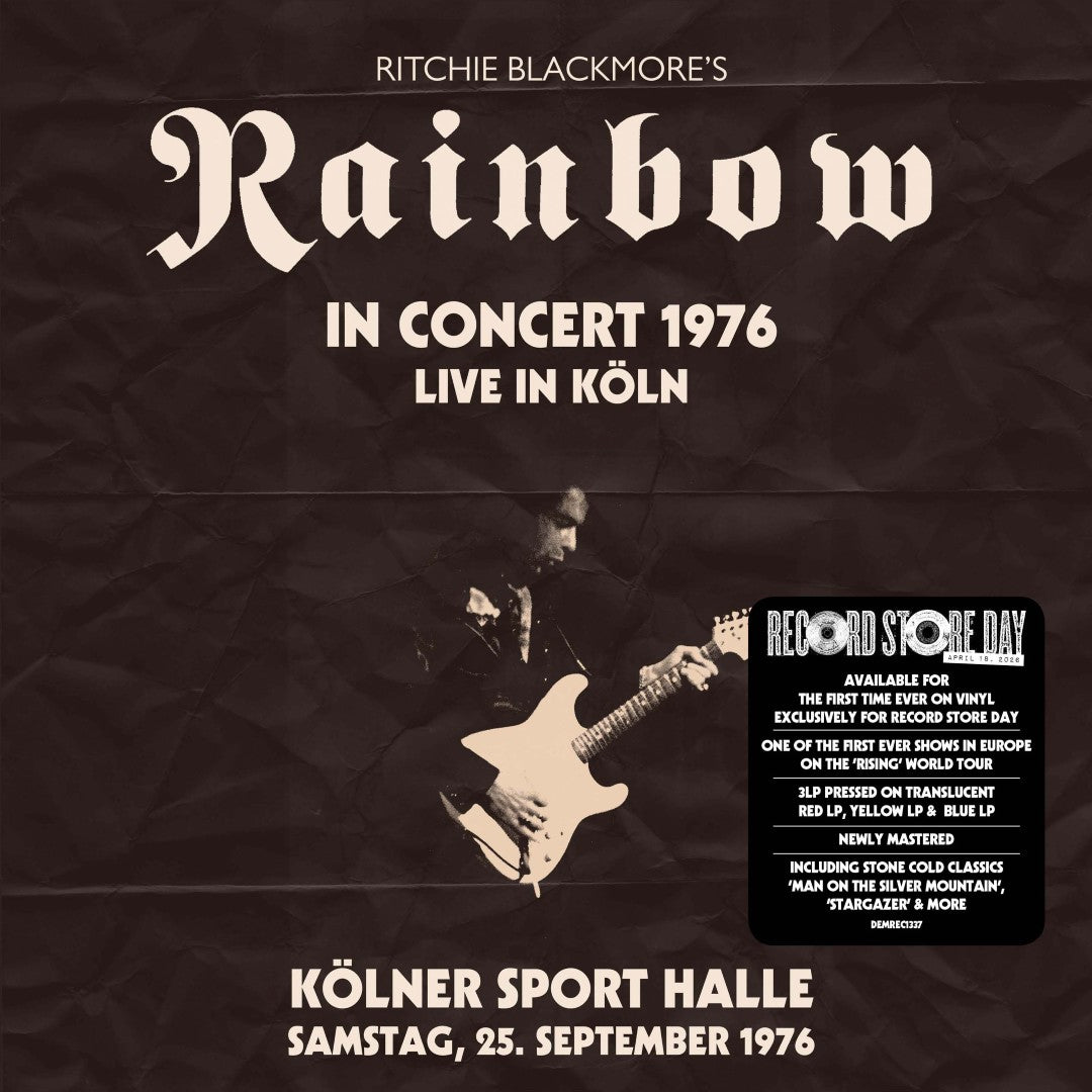 Ritchie Blackmore's Rainbow - Live from Köln 1976 (Translucent Red, Yellow and Blue Vinyl LP)