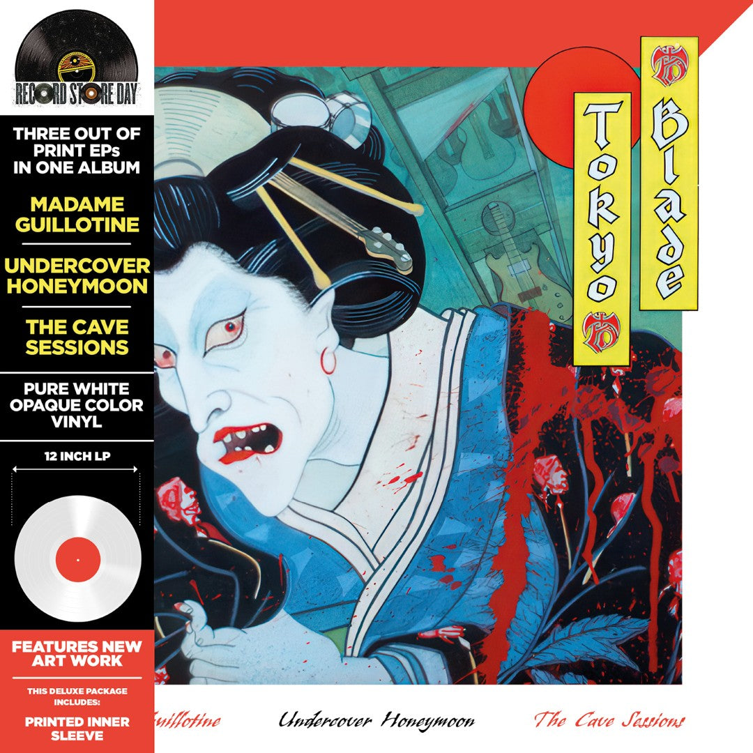 Tokyo Blade - Madame Guillotine/Undercover of the Honeymoon/The Cave Sessions (Solid White vinyl LP)