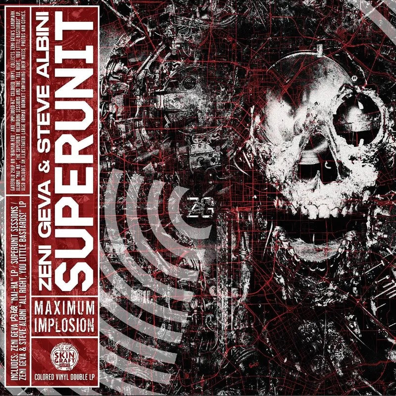 Zeni Geva & Steve Albini - Superunit: Maximum Implosion ("Bigman" Red Vinyl & "Imploded HZ" Random Vinyl (no two alike!) LP)