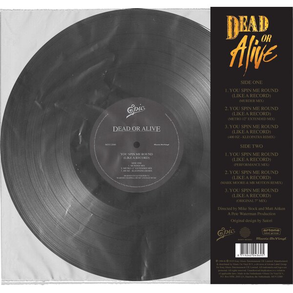 Dead Or Alive - You Spin Me Round (Like A Record) (12")