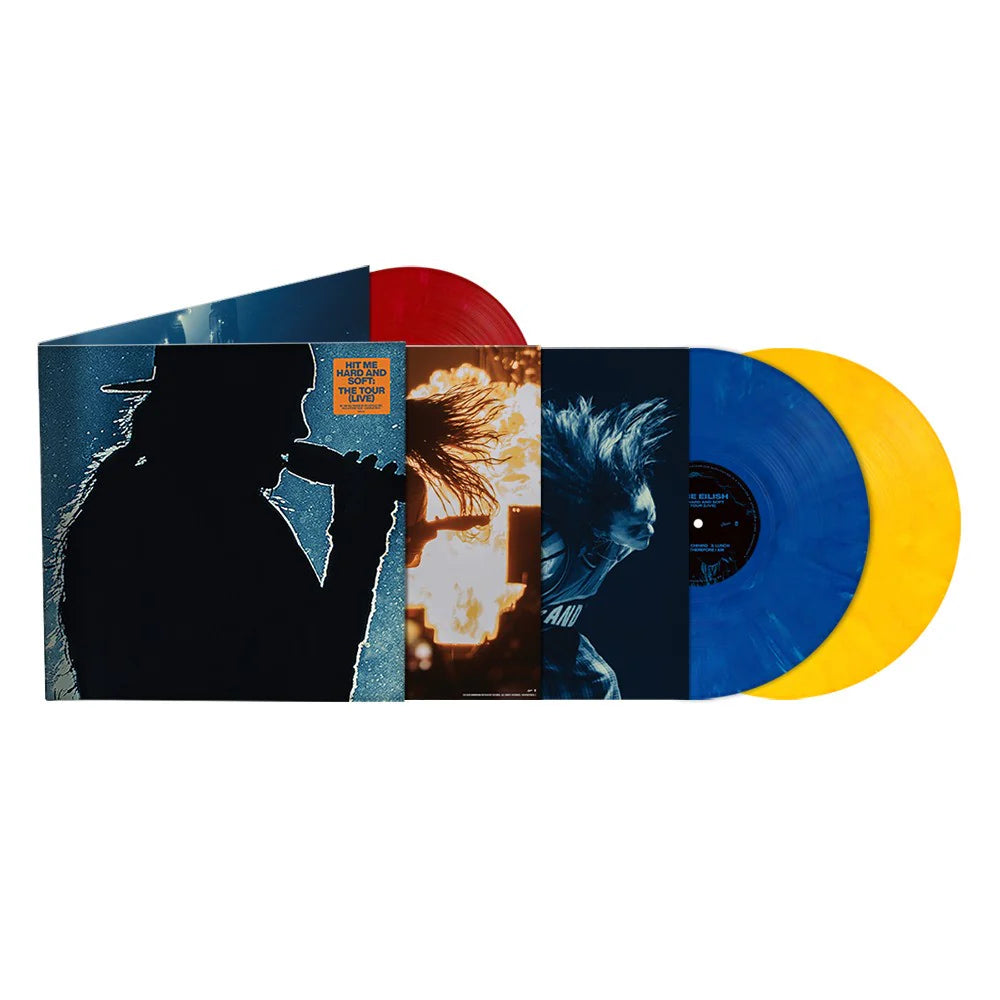 Billie Eilish - HIT ME HARD AND SOFT: THE TOUR (LIVE) (Blue, Yellow & Red Vinyl LP)