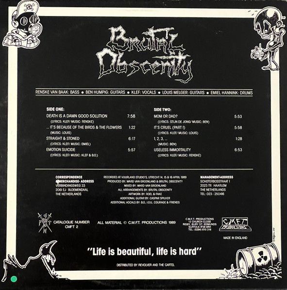 USED - Brutal Obscenity - It's Because Of The Birds And The Flowers...