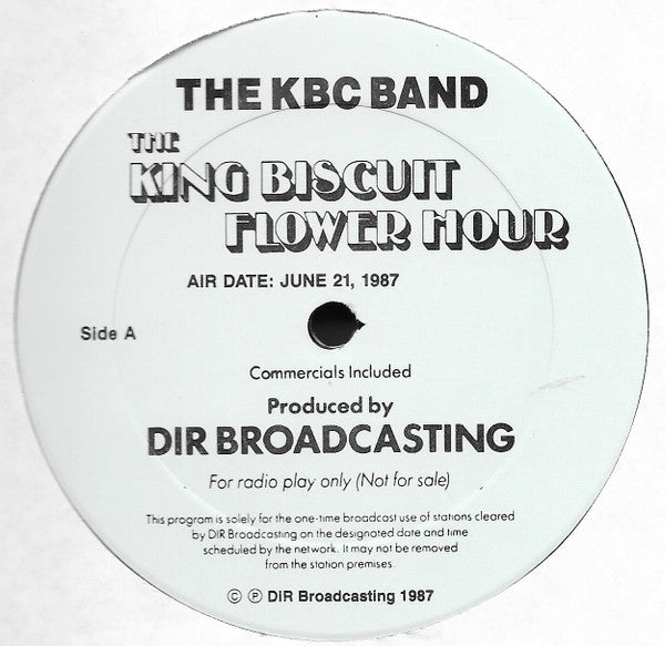 USED - KBC Band (2) - King Biscuit Flower Hour