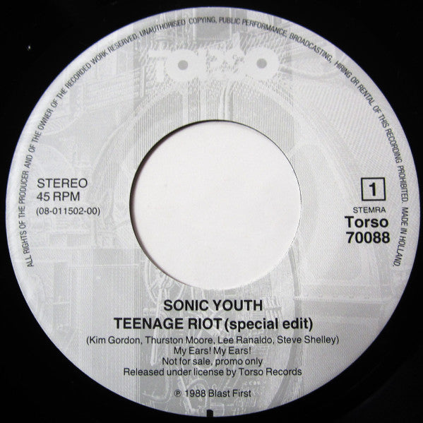 USED - Sonic Youth - Teenage Riot (Special Edit)