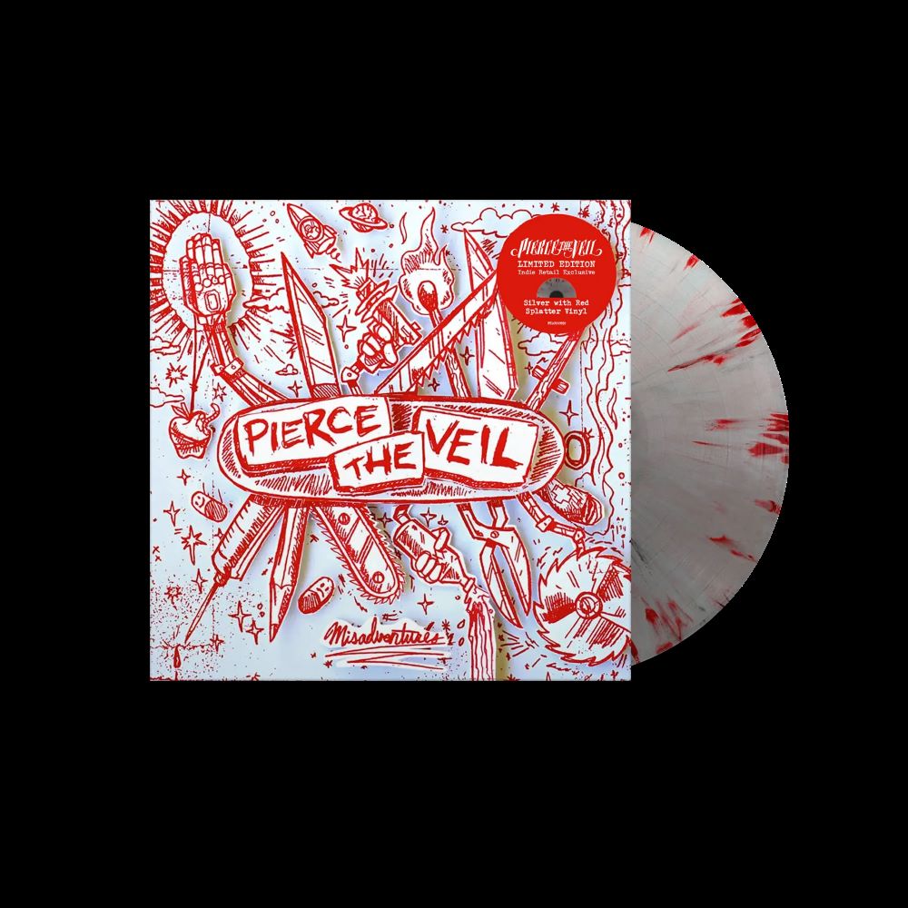 Pierce The Veil - Misadventures (Silver With Red Splatter Vinyl LP)