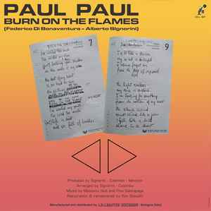 Paul Paul - Burn On The Flames (Transparent Coloured 12")