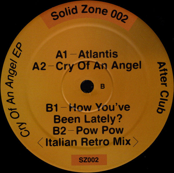 After Club - Cry Of An Angel EP (12")