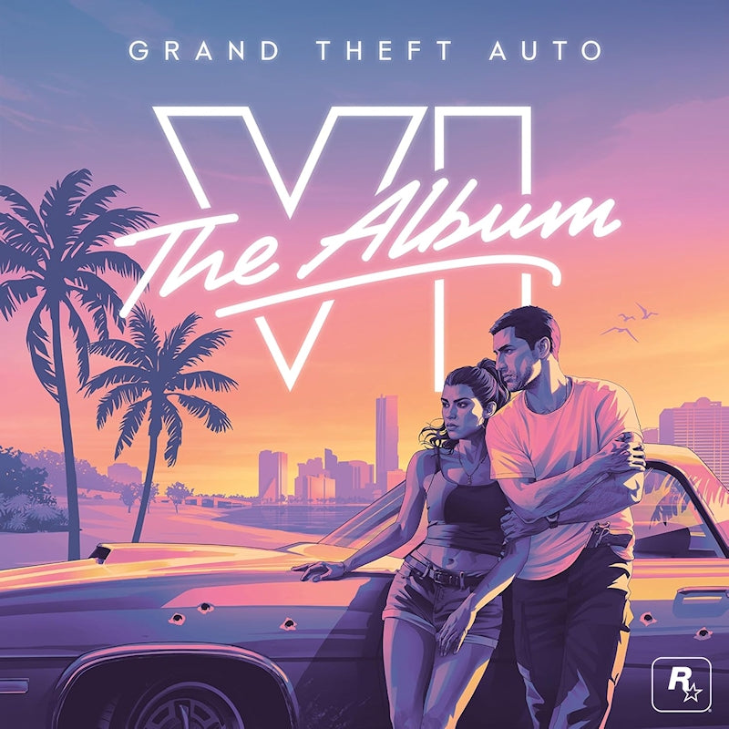 Various Artists - Grand Theft Auto VI: The Album (Indie Pink & White / Blue & White Vinyl LP)