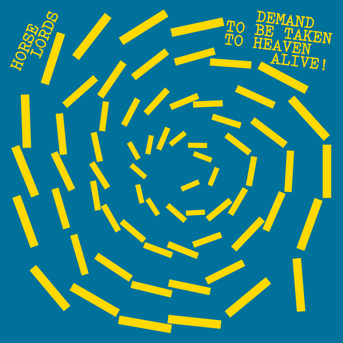 Horse Lords - Demand to Be Taken to Heaven Alive! (White Vinyl LP)