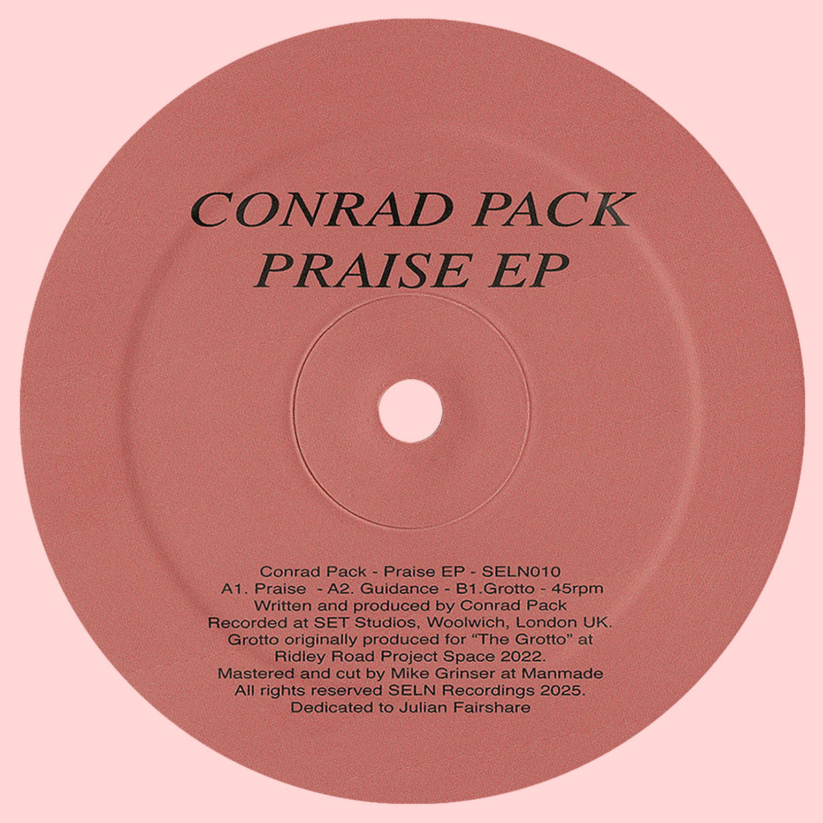 Conrad Pack - Praise EP (12")