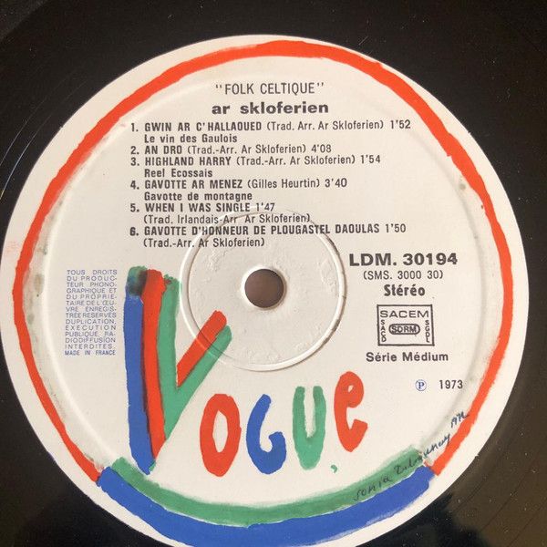 USED - Ar Skloferien - Folk Celtique