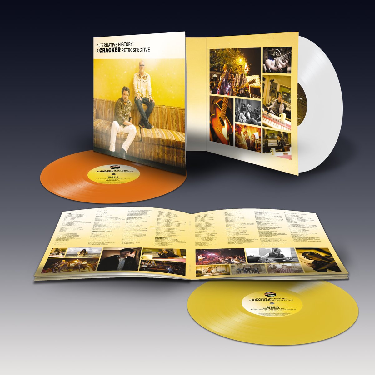 Cracker - Alternative History: a Cracker Retrospective (+ Booklet) (Yellow, White and Orange LP)