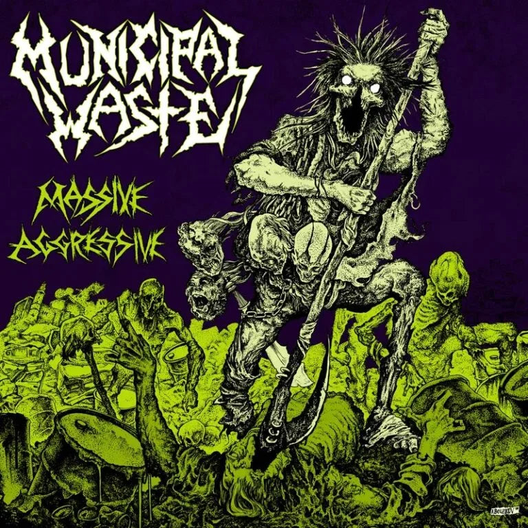 Municipal Waste - Massive Aggressive (Toxic Green and Purple Merge Vinyl LP)
