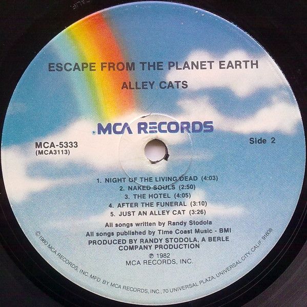 USED - The Alley Cats (2) - Escape From The Planet Earth