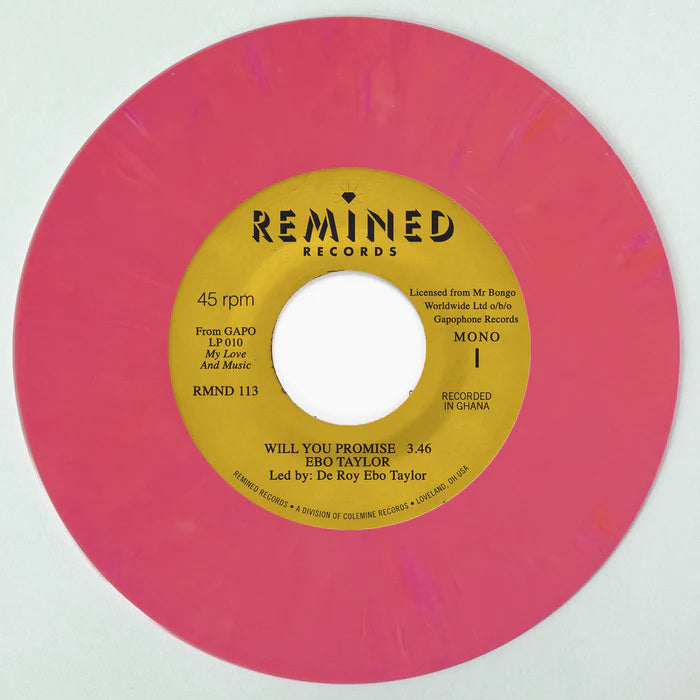 Ebo Taylor - Will You Promise / Maye Omama (Salmon Pink Vinyl 7")