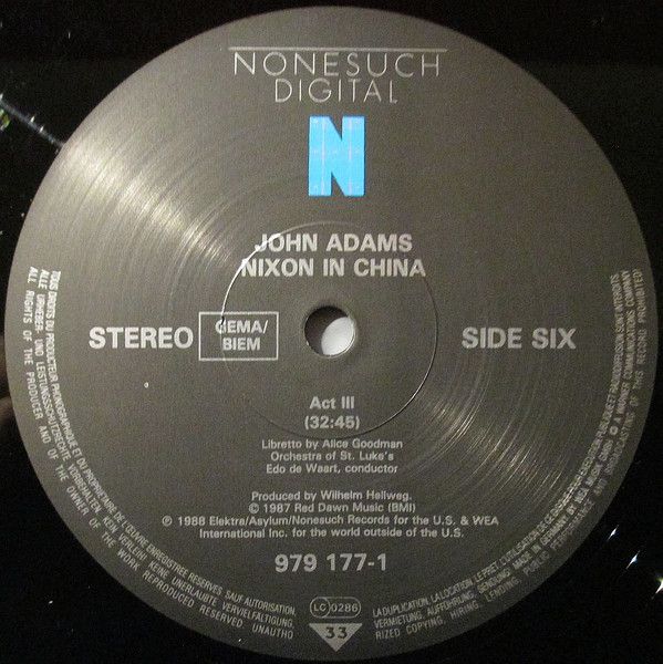 USED - John Adams - Nixon In China (An Opera In Three Acts)