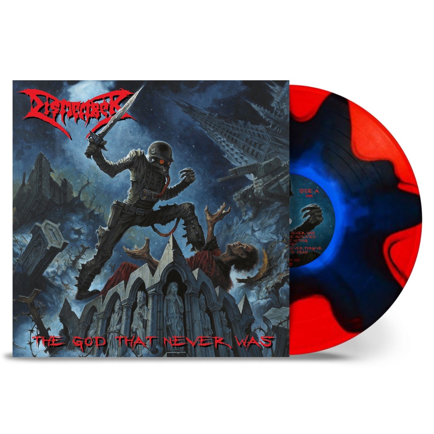Dismember - God That Never Was (Blue In Red Split LP)
