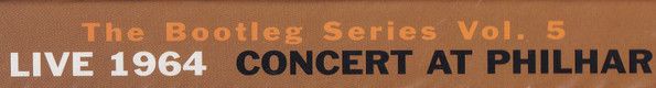 USED - Bob Dylan - Live 1964 (Concert At Philharmonic Hall)