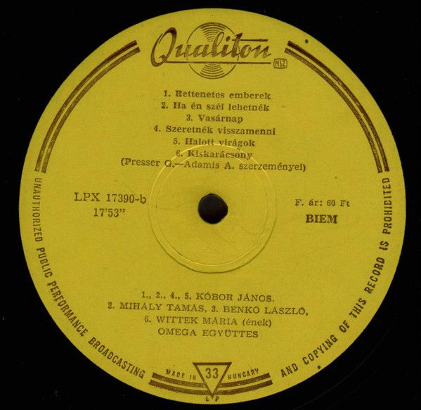 USED - Omega (5) - Trombitás Frédi És A Rettenetes Emberek