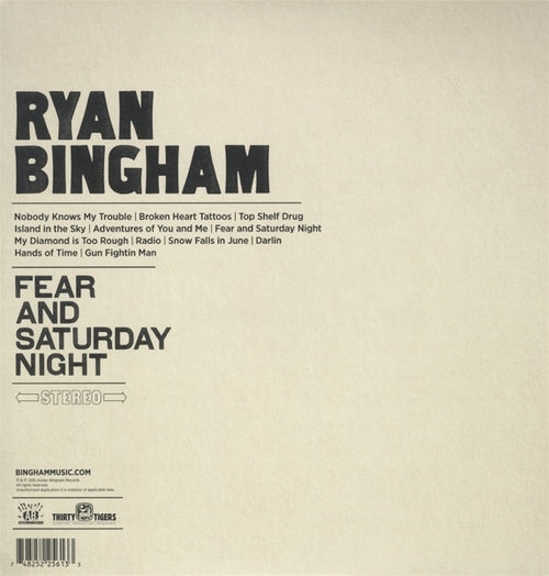 Ryan Bingham - Fear And Saturday Night