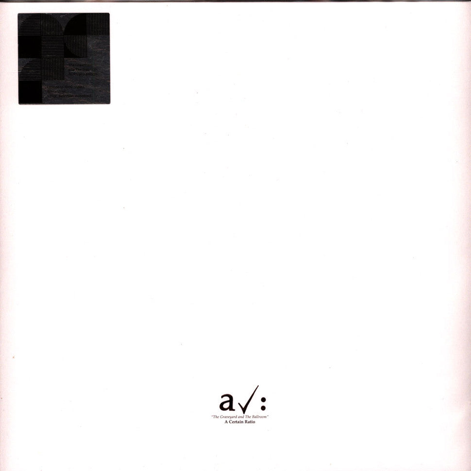 A Certain Ratio - The Graveyard And The Ballroom (White Vinyl)