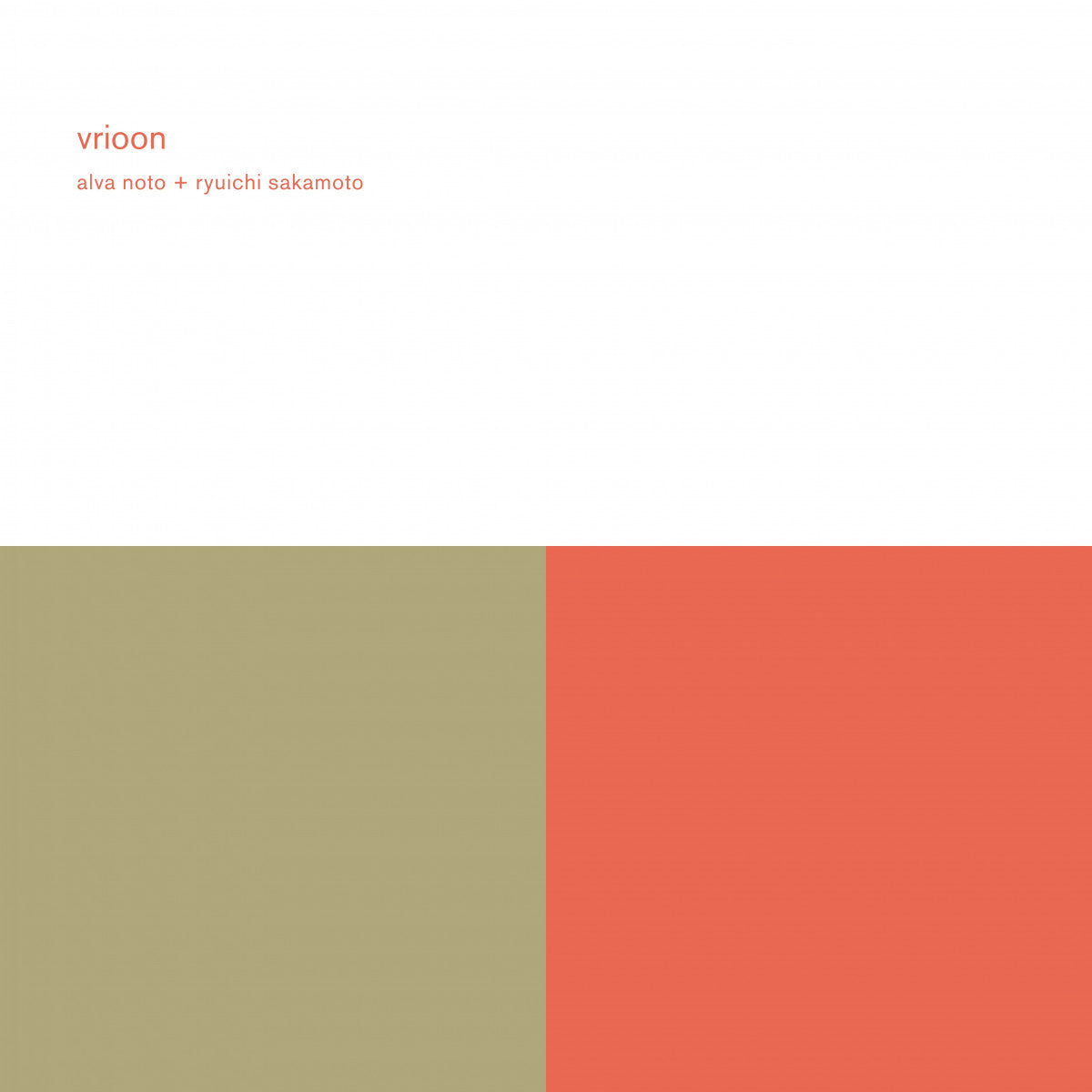 Alva Noto + Ryuichi Sakamoto - Vrioon (re- master) (LP)
