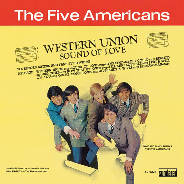 The Five Americans - Western Union Sound Of Love (Gold Vinyl)