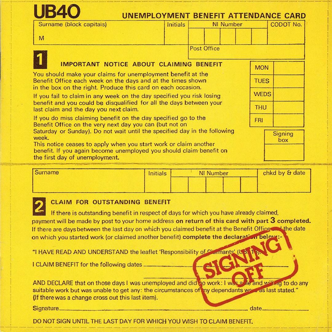 UB40 - Signing Off (Transparent Red LP)