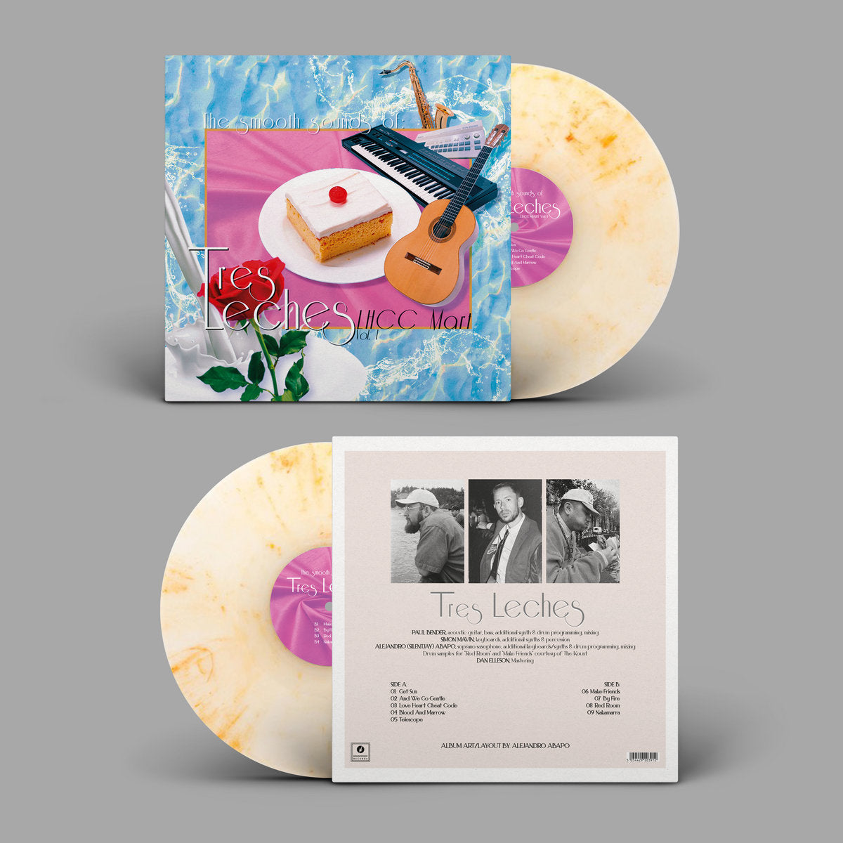 Tres Leches - The Smooth Sounds of Tres Leches, LHCC Mart Vol. 1 (Special Mix White and Yellow “tres Leches” Vinyl LP)