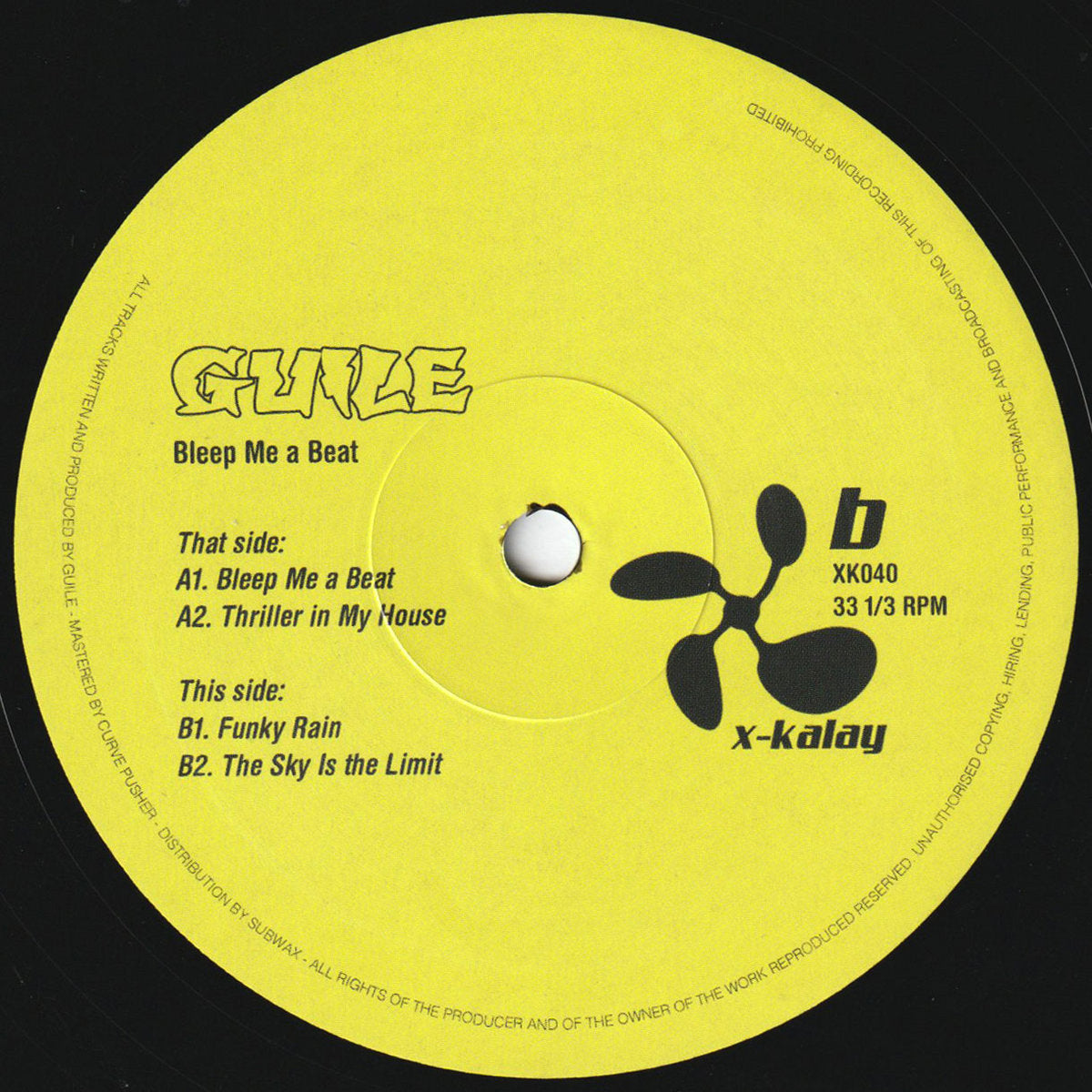 Guile - Bleep Me a Beat (12")