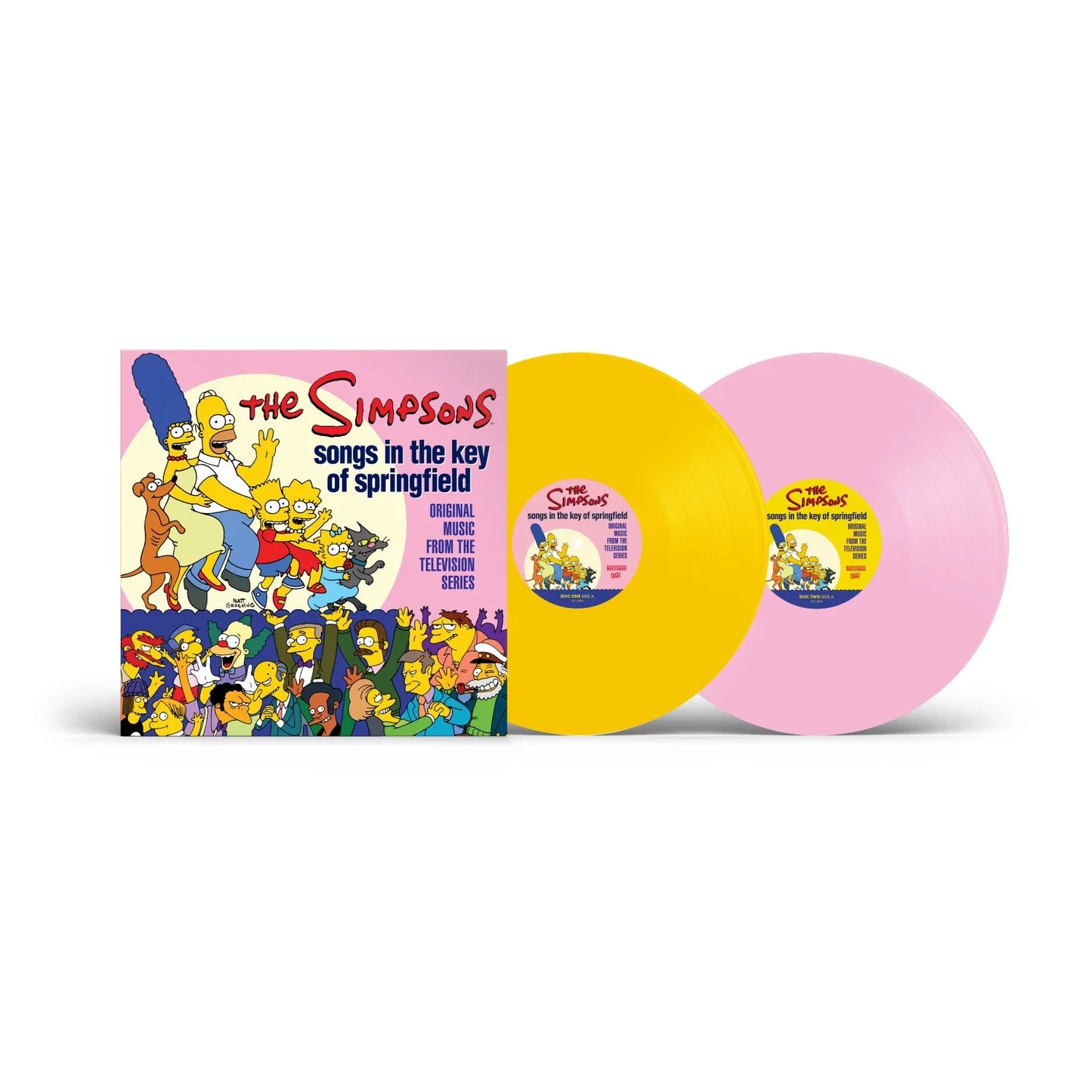 The Simpsons - Songs in the Key of Springfield (Pink & Yellow Vinyl LP)