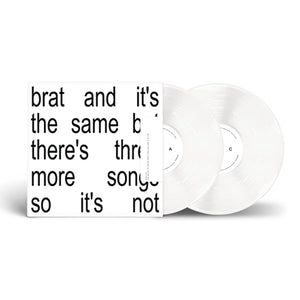 Charli Xcx - Brat and It's the Same But There's Three More Songs So It's Not (White Vinyl)