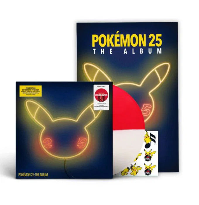 Various Artists - Pokemon 25: The Album (Red/white Poke Ball Vinyl W/ Poster LP)