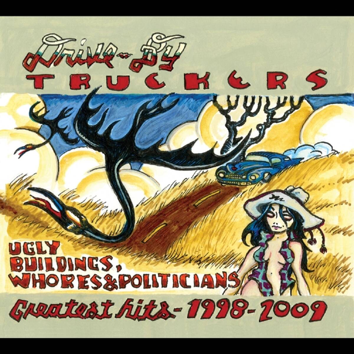 Drive-by Truckers - Ugly Buildings, Whores, and Politicians: Greatest Hits 1998-2009 (Coke Bottle Green Coloured LP)