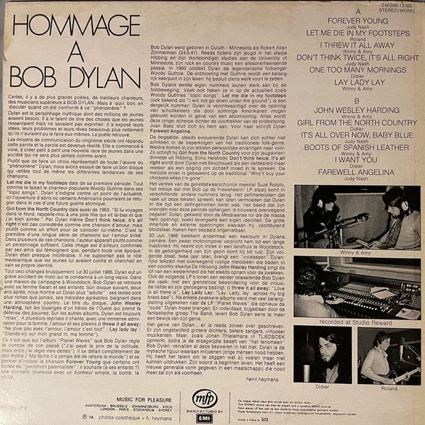 USED - Didier Courtmans - Hommage A Bob Dylan