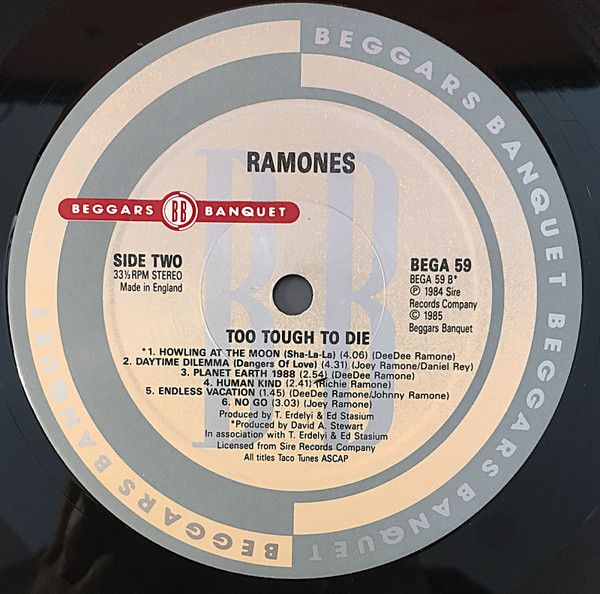 USED - Ramones - Too Tough To Die